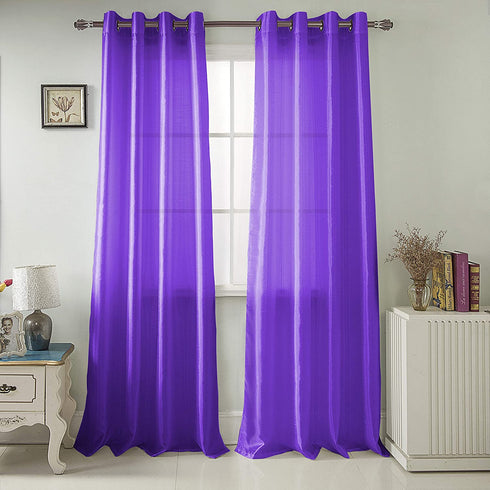 Adore the Decor™ Faux Silk 54 x 84 in. Single Grommet Curtain Panel